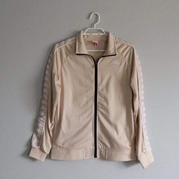 Kappa Womens Tan Sz M Full Zip Athletic Lightweight Track Jacket - Picture 1 of 13